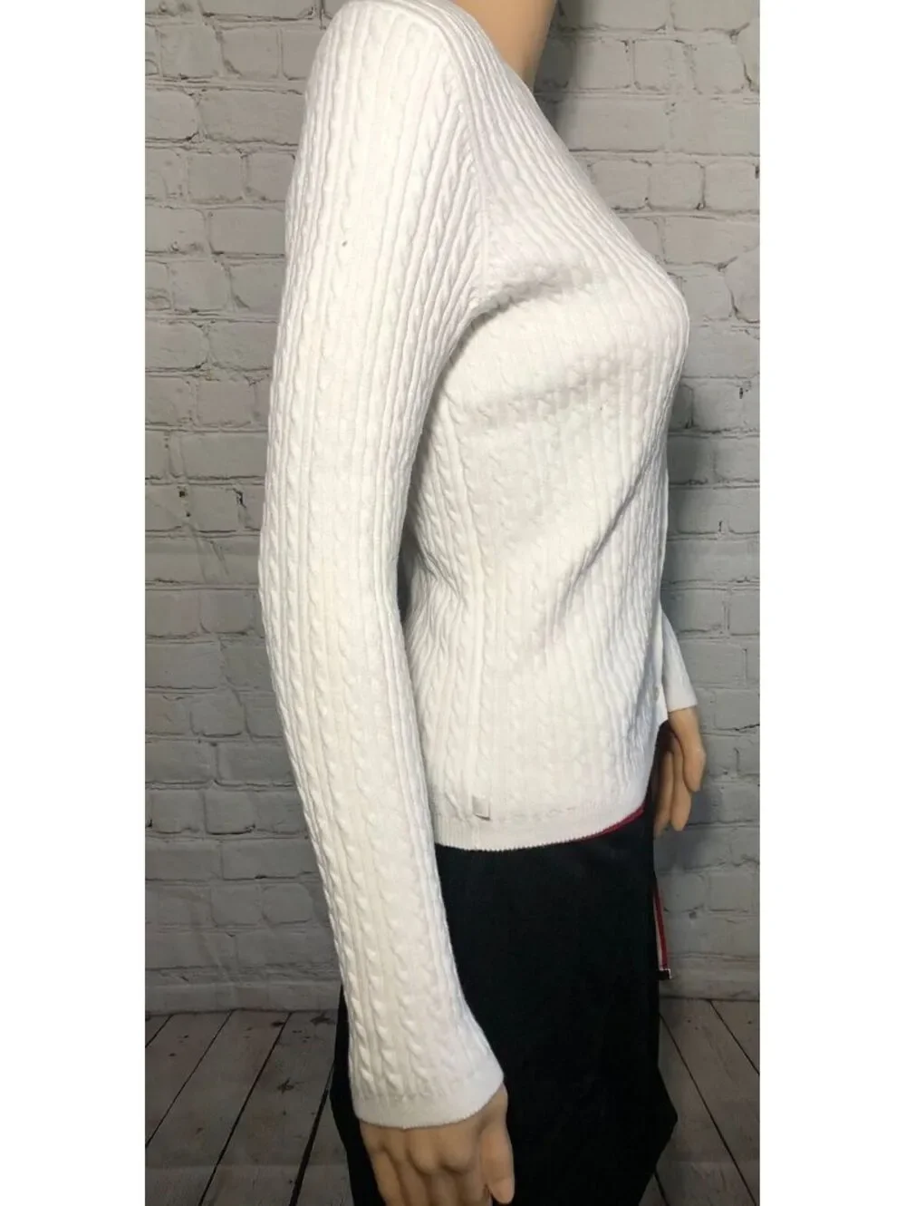 Lauren Ralph Lauren Petite White button down sweater P/P NWT $99